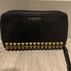 Coach spiked wristlet